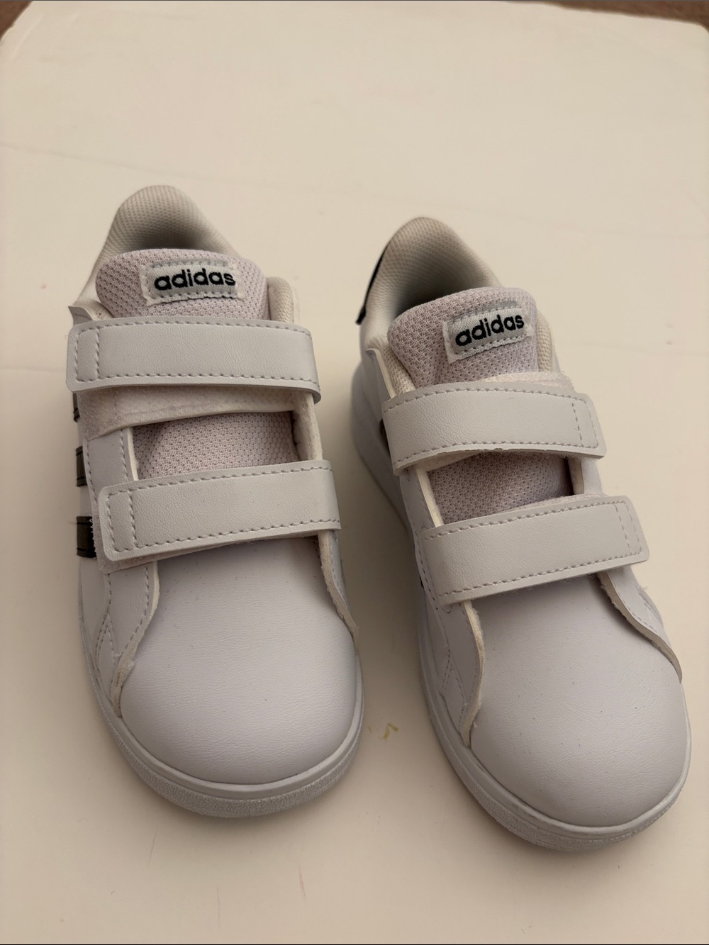 Adidas Kids White Velcro Strap Sneakers